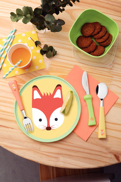 Baby Friends 5pc. Children Set (Spoon, Fork, Knife, Plate20cm, Container 600ml) +36 mos.