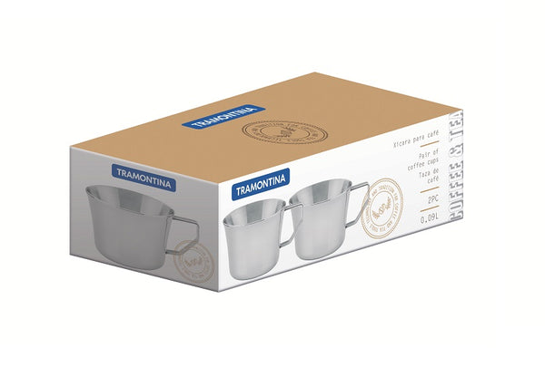 2pc. Coffee Cup Set Stainless