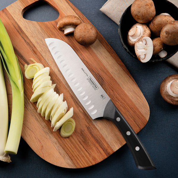 Tramontina Solutta 7" Santoku knife, Stainless steel/Polycarbonate/Fiberglass handle