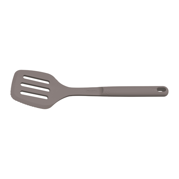 Tramontina Softta Slotted Spatula Gray, Silicone
