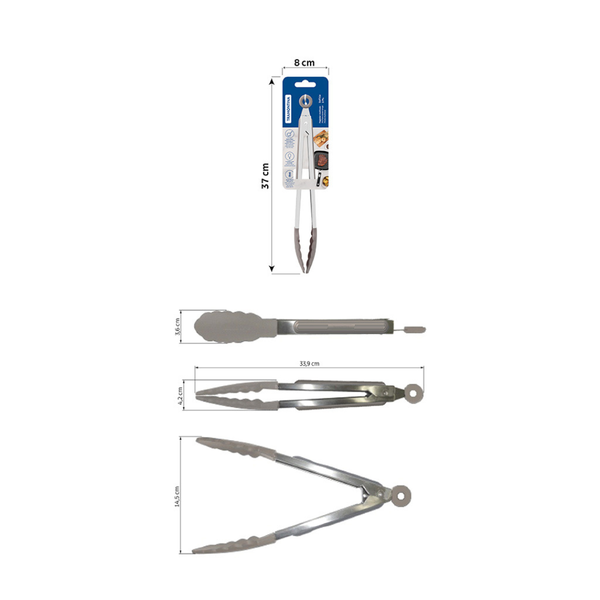 Tramontina Softta Silicone Multi-Purpose Tong 33.9cm Gray