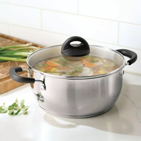 Tramontina Everyday 14 Piece Set, Stainless Steel/Tri-Ply/Induction