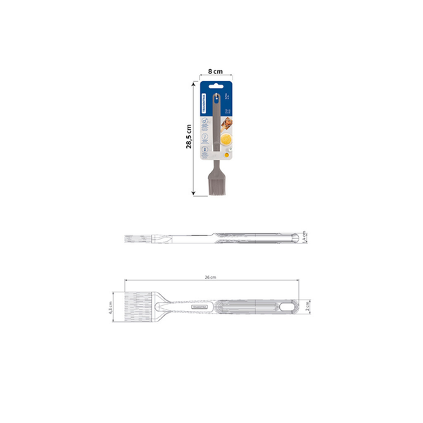 Tramontina Softta Silicone Pastry Brush Gray