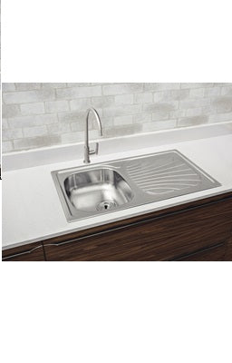Alpha 40 R 78x43 Single Sink with Drainer T304 (NEW) Kitchen Sink