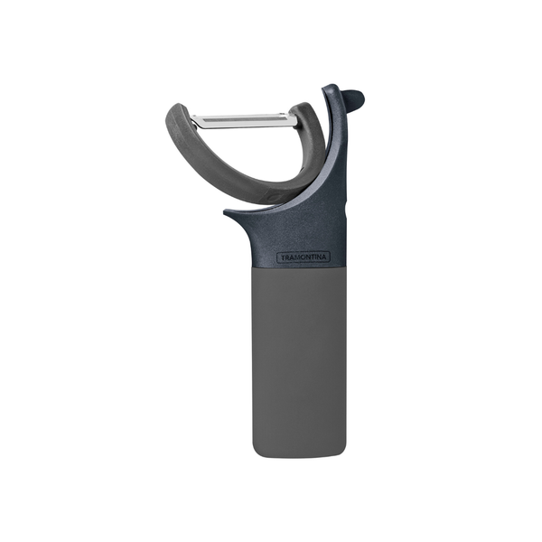 Tramontina 2-in-1 Peeler Gray, Stainless steel blade/Polypropylene handle