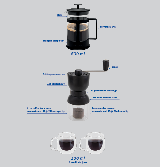 4pc Premium Coffee Set