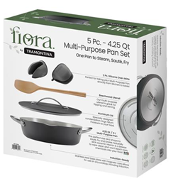 Fiora 5pc. 4.25Qt Multi-Purpose Pan Sets