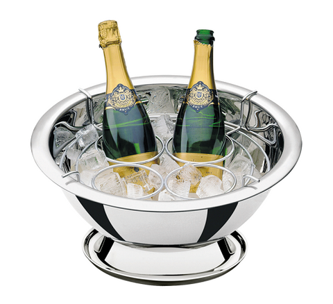 Champagne holder with support for 4 bottles, 42 cm and 11.9 L