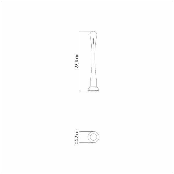 Macerator with Stainless Steel Toothed Tip 22.4 cm