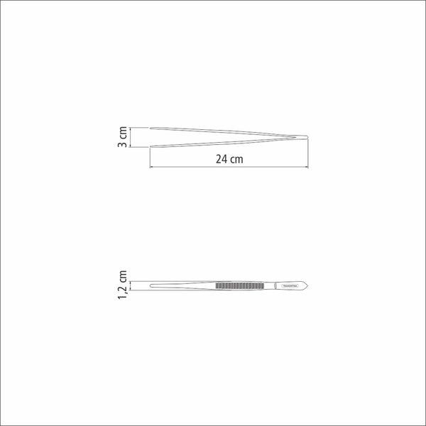 Stainless Steel Decoration and Trimming Tweezers 24 cm