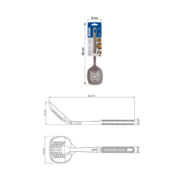 Tramontina Softta Skimmer in Gray, Silicone