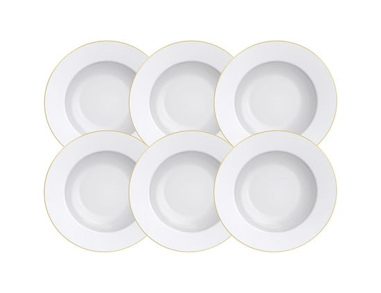 Elisa  Deep Plate 6pc Set 23 cm