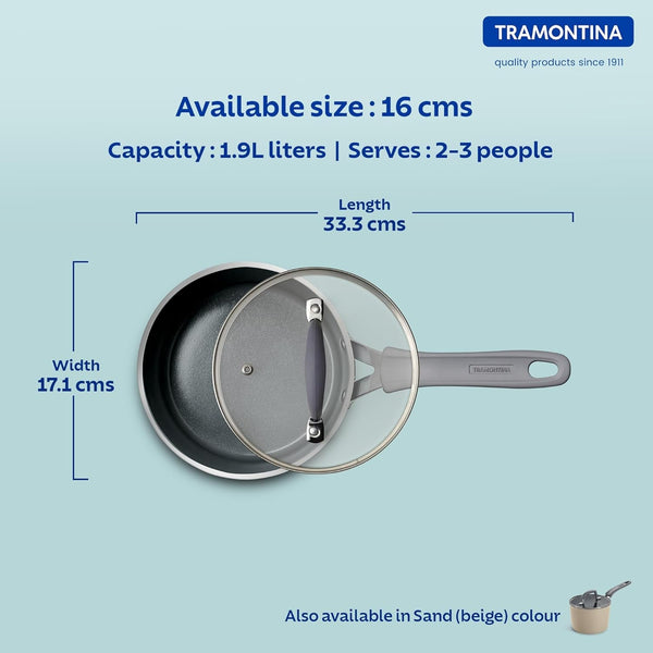 Tramontina Velo Cold Forged Aluminum Saucepan 16cm