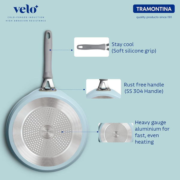 Tramontina Velo Cold Forged Aluminum Dosa Tawa 28cm BLUE