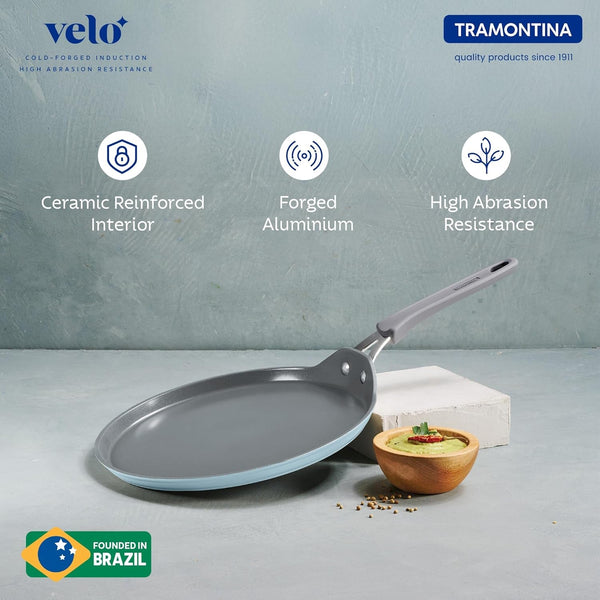 Tramontina Velo Cold Forged Aluminum Dosa Tawa 28cm BLUE