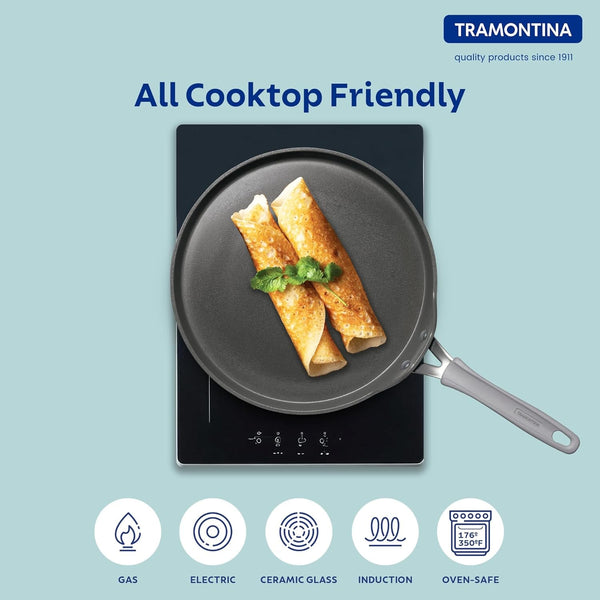 Tramontina Velo Cold Forged Aluminum Dosa Tawa 28cm BLUE