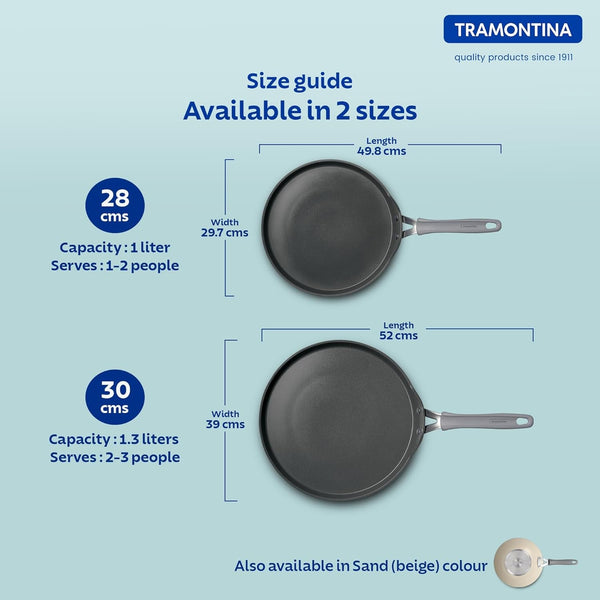 Tramontina Velo Cold Forged Aluminum Dosa Tawa 28cm BLUE