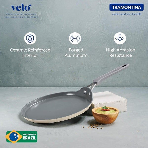 Tramontina Velo Cold Forged Aluminum Dosa Tawa 28cm BEIGE
