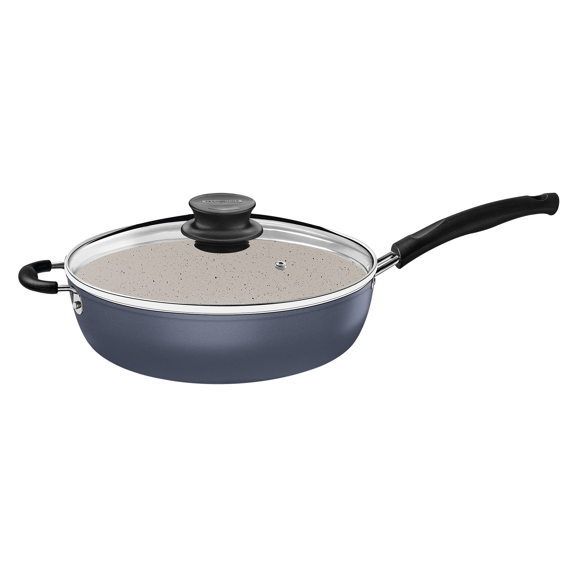 Skillet with Lid 28cm Marble Coated Induction Ready