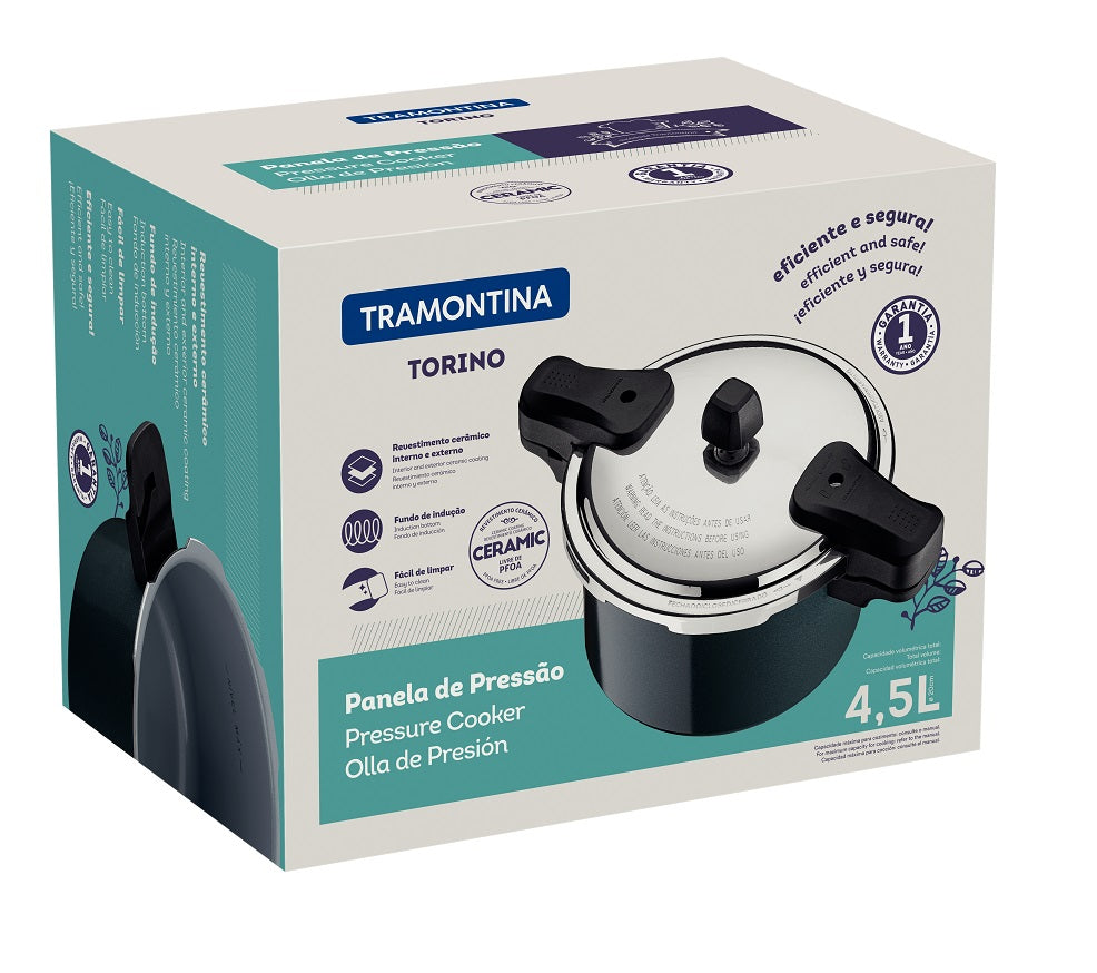 Induction ready pressure cooker outlet