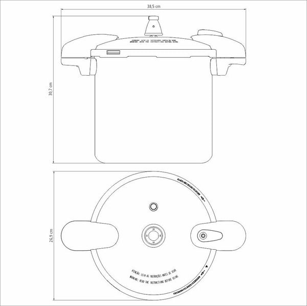 Valencia Pressure Cooker 10L 24cm Polished