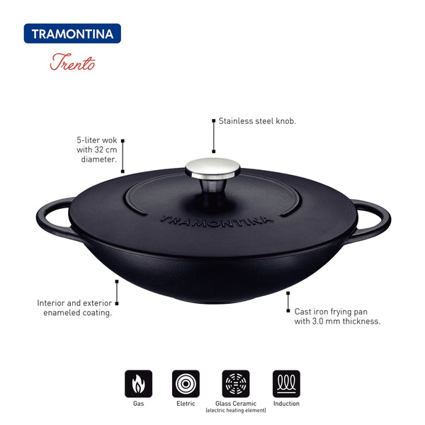 Trento Wok Pot 32cm