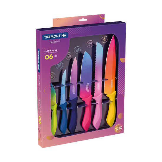 Colorcut 6pc Knive Set