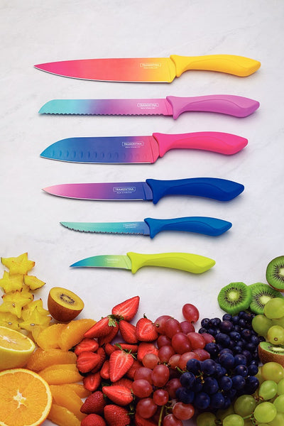 Colorcut 6pc Knive Set