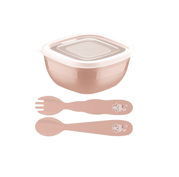 Le Petit 3pc. Children Set (Spoon, Fork, Container 300ml) +6 mos.