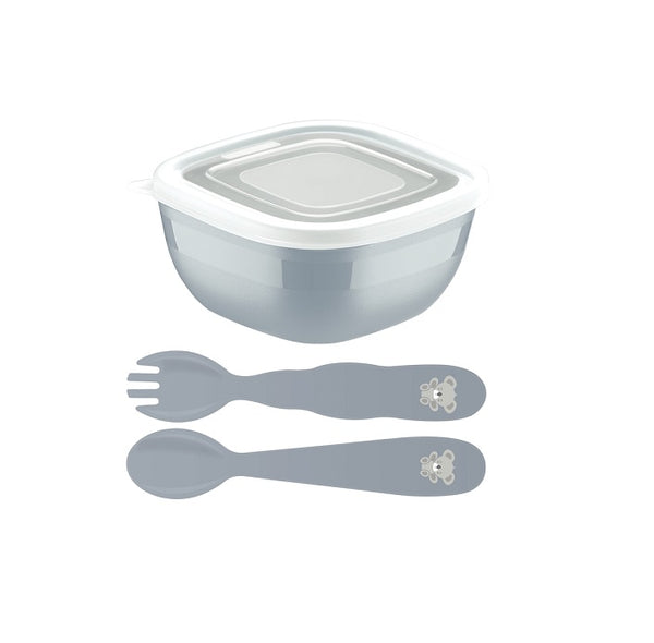 Le Petit 3pc. Children Set (Spoon, Fork, Container 300ml) +6 mos.