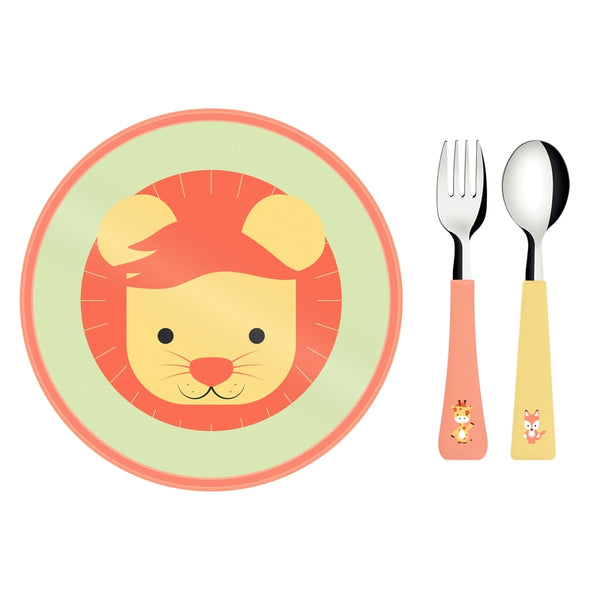 Baby Friends 3pc. Children Set (Spoon, Fork, Plate20cm) +12 mos.