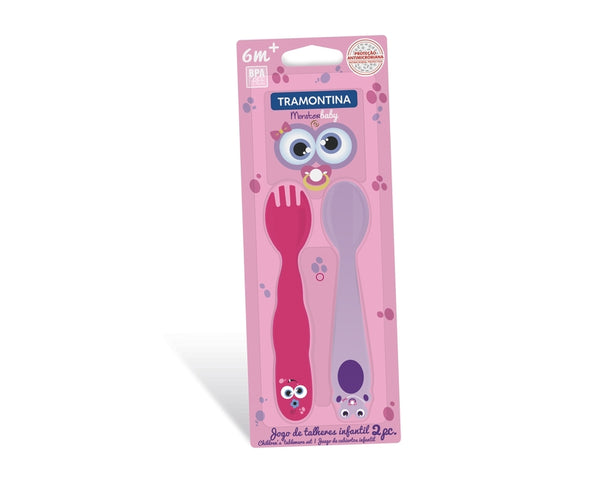 Monster Baby 2pc. Childrens Cutlery Set