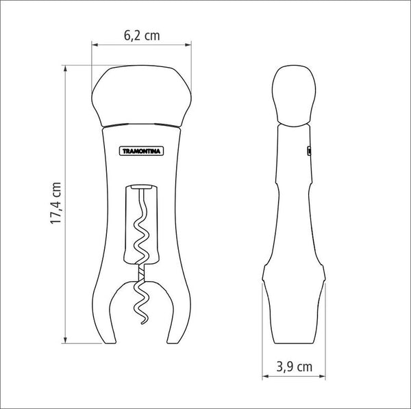Corkscrew With Built-in Foil Cutter