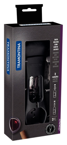 Corkscrew With Built-in Foil Cutter