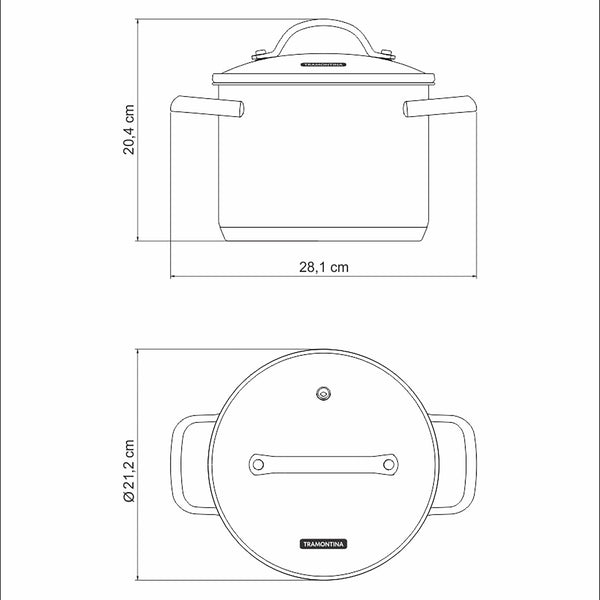 Una Stock Pot 20cm 4.6L