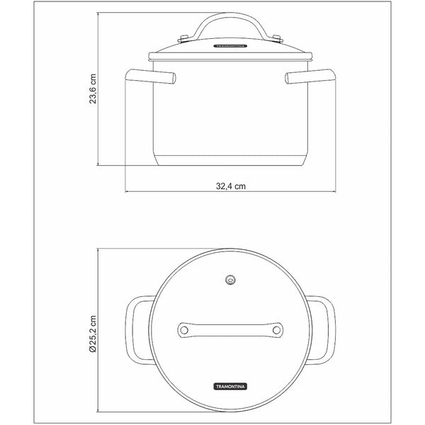 Una Stock Pot 24cm 7.7L