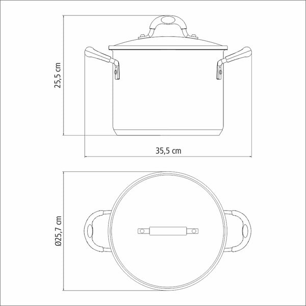 Solar Silicone Spaghetti Pot 24cm 8QT