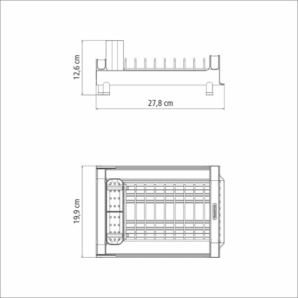 Dish Rack Black Small