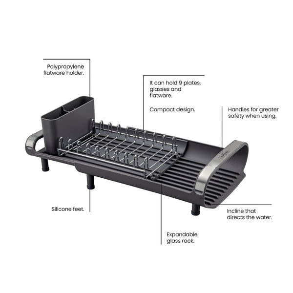 Dish Rack Black Small