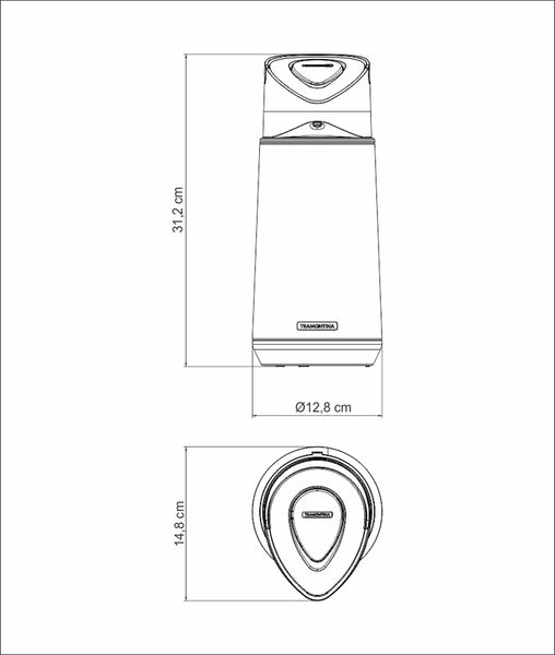 Thermos Bottle with Pump 1.2L