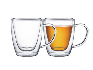 2pc. Cappucinno and Tea Cup Set with Handle 270ml