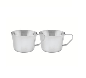 2pc. Coffee Cup Set Stainless