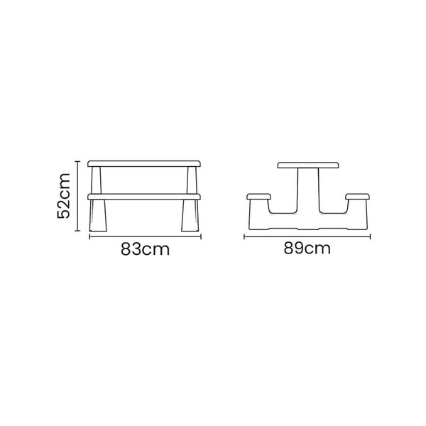 Kids Picnic Table Red/Blue