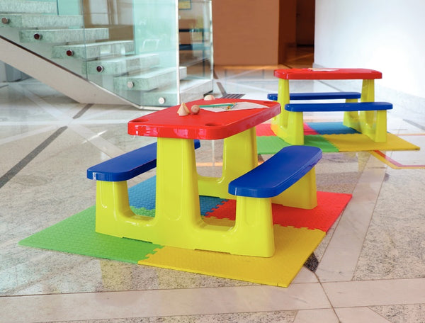 Kids Picnic Table Red/Blue