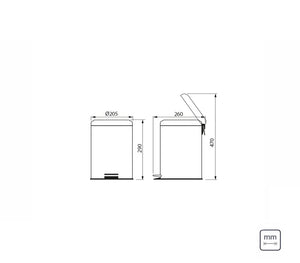 Stainless Steel Pedal Bin