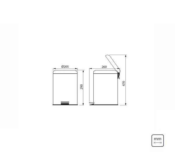 Stainless Steel Pedal Bin