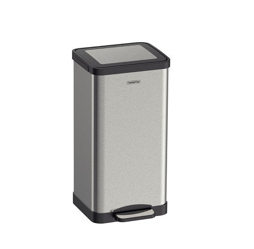 Single Stainless Steel Pedal Trash Bin 1 x 15L