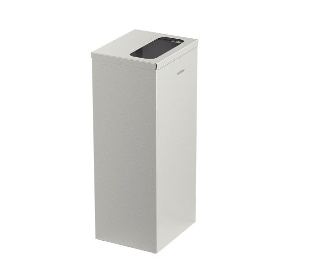 Square S/S Trash Bin w/ Lid 50L