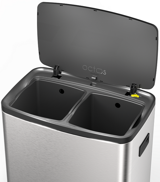 Octos S/S Pedal Bin 15L + 15L