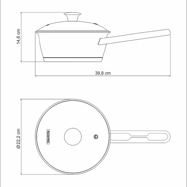 Allegra Covered Sauce Pan 20cm
